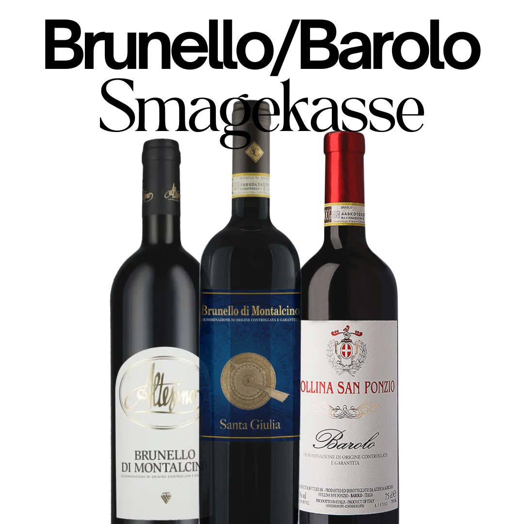 Eksklusiv barolo og brunello smagekasse