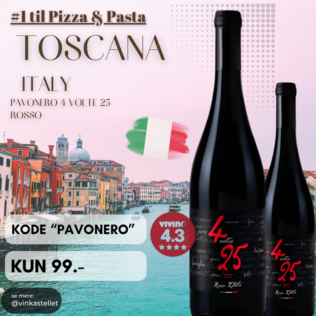 PavoNero 4 volte 25 - Rosso N.V.