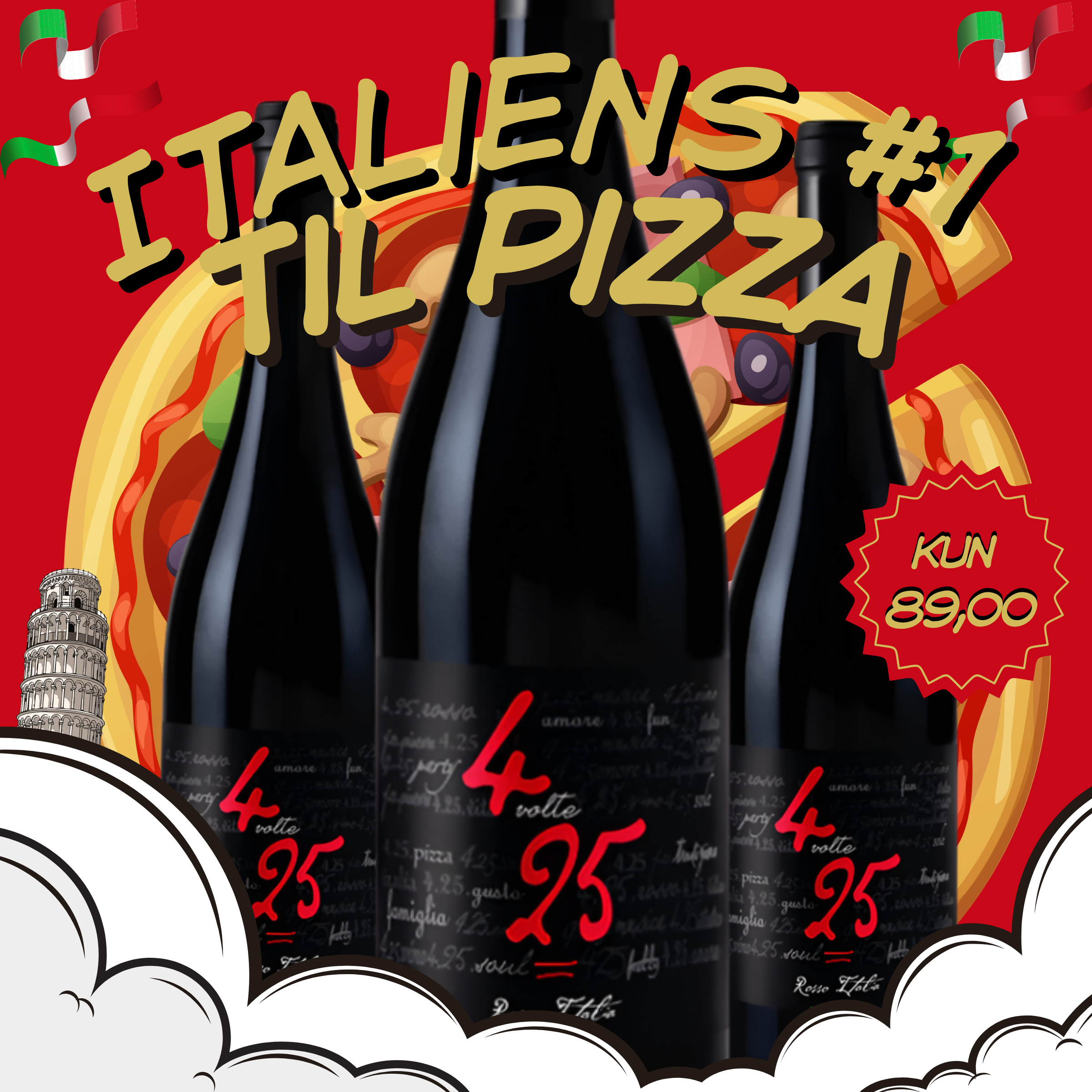 PavoNero 4 volte 25 - Rosso N.V.