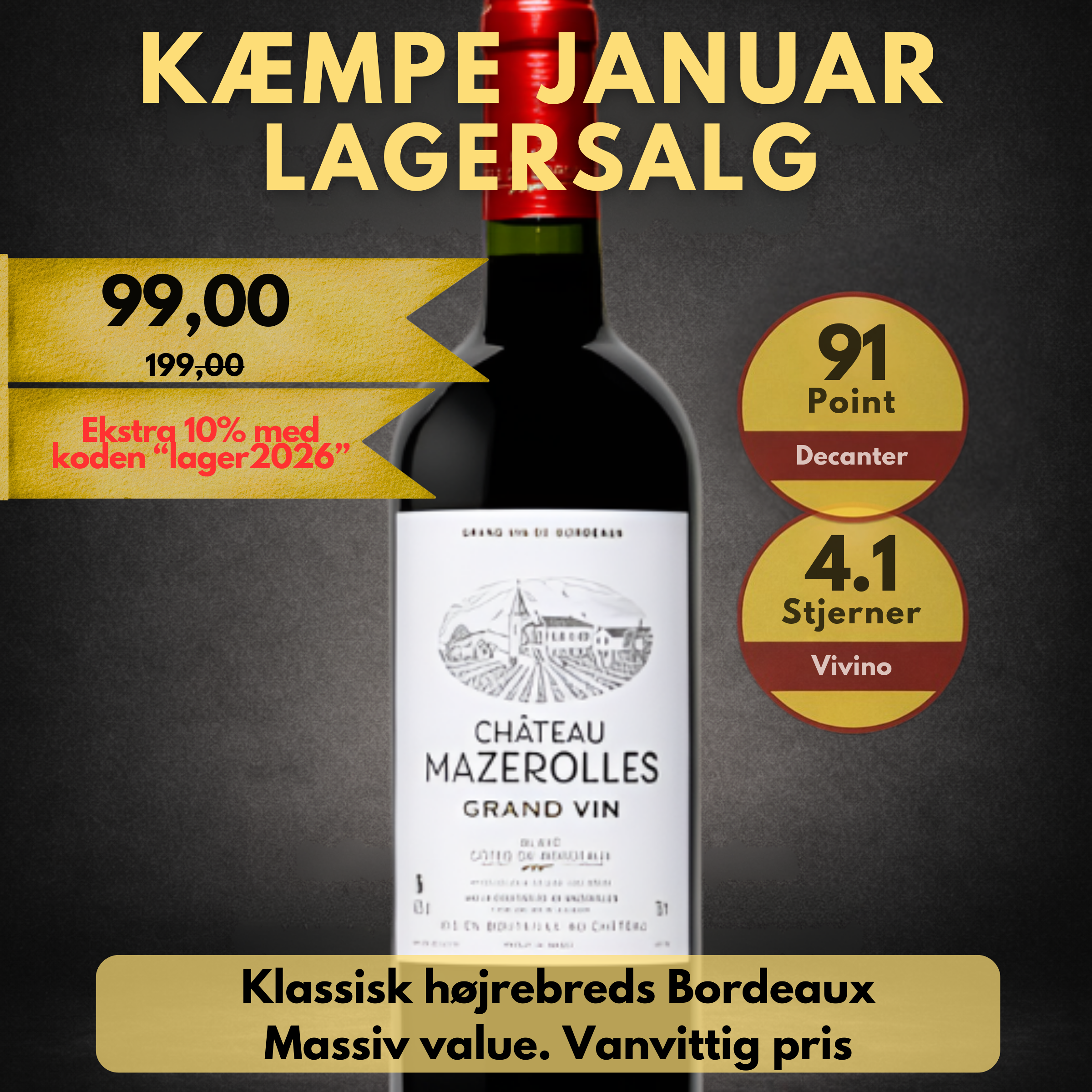 Château Mazerolles Grand Vin Blaye - Côtes de Bordeaux 2021