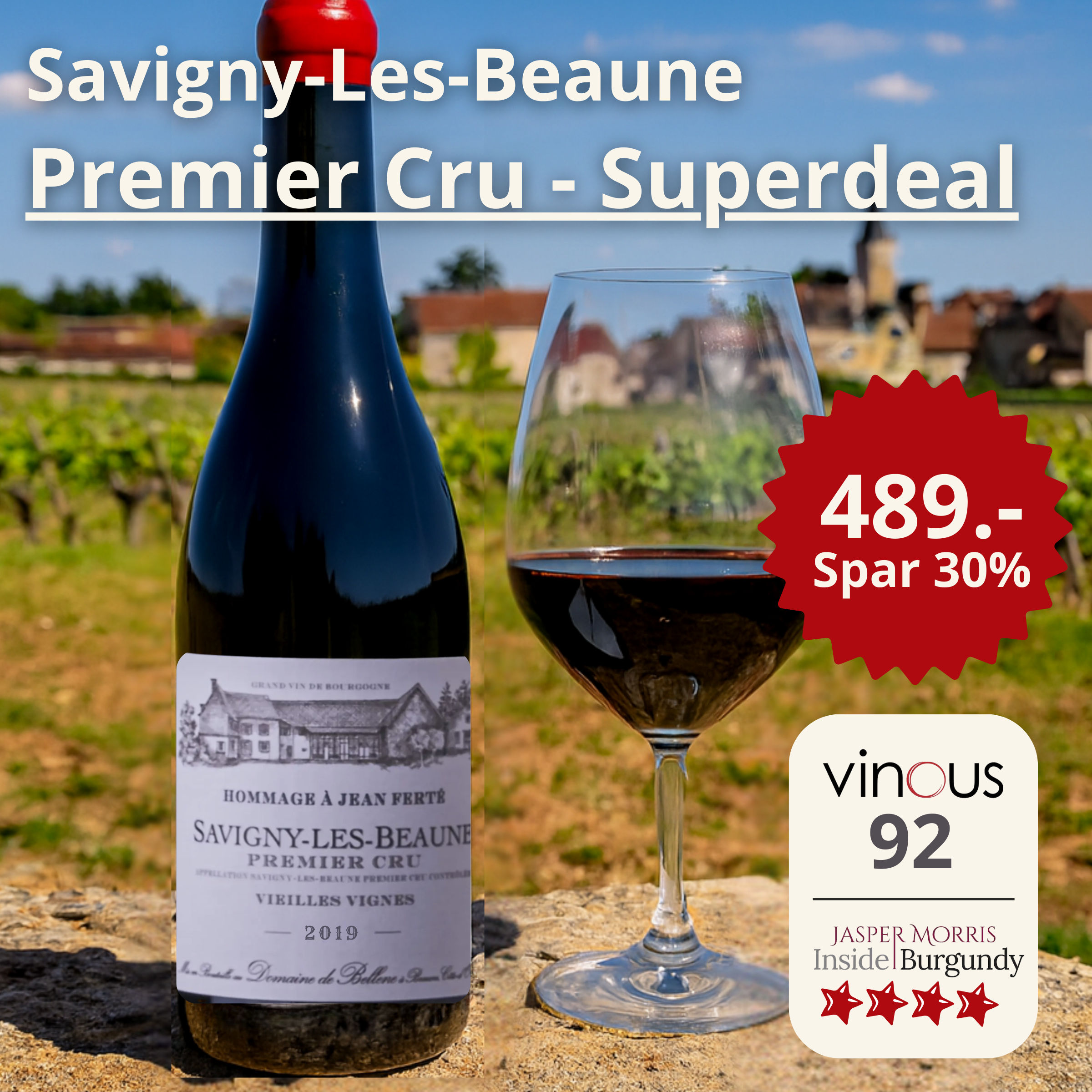 Domaine de Bellene Savigny les Beaune, 1. Cru, Hom. Jean F. 2019